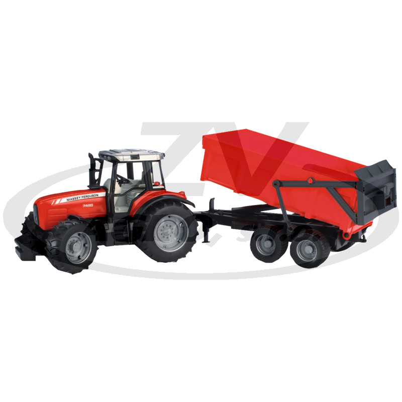 Massey Ferguson 7480 - Se sklápěcím přívěsem