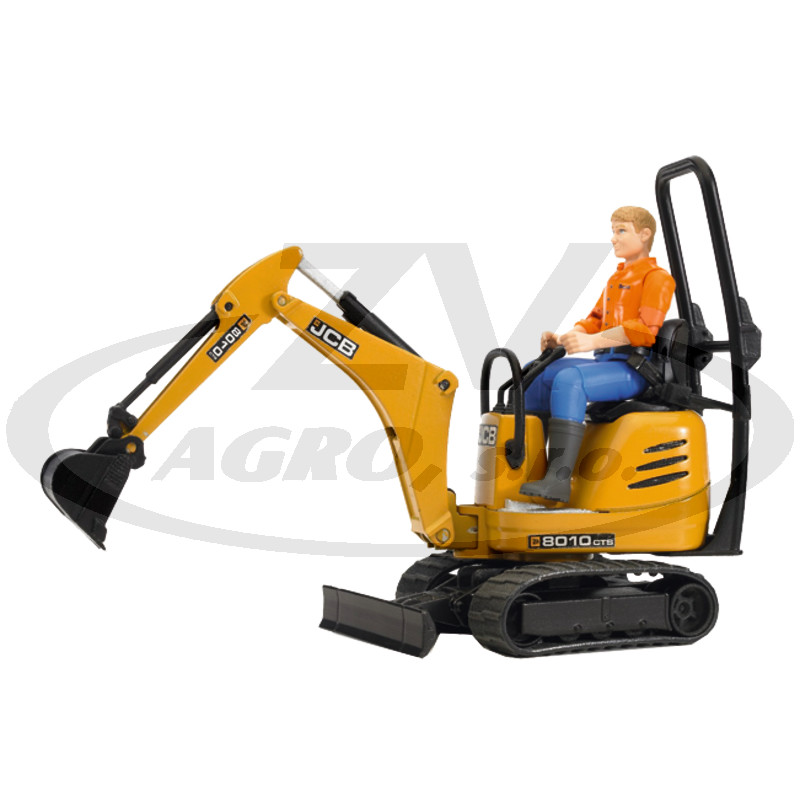 JCB Mikrobagr 8010 CTS - + stavební dělník