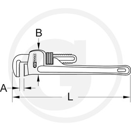 KS Tools Jednoručný hasák, 1 palec