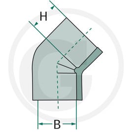 Oblouk 45°