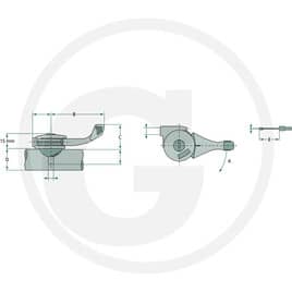 Magura Regulační páka