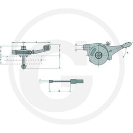 Magura Regulační páka