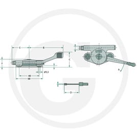 Magura Regulační páka