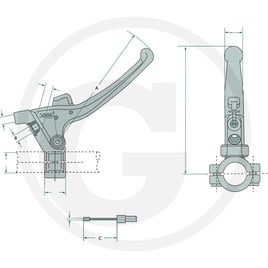 Magura Regulační páka